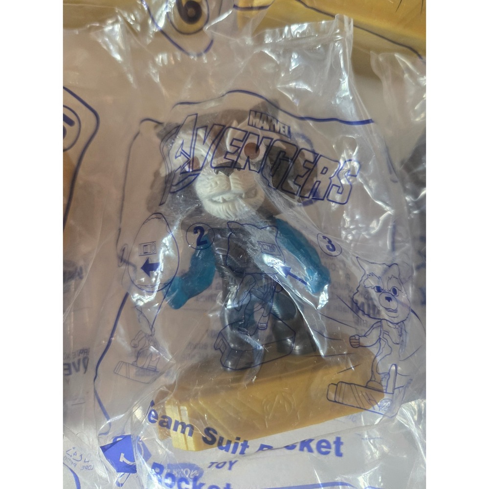 Marvel Avengers McDonalds Happy Meal Toys Lot 9 Sealed Iron Man Groot 2019 - Picture 7 of 16